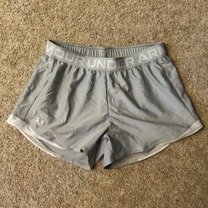 Under Armour Light Gray Athletic Shorts